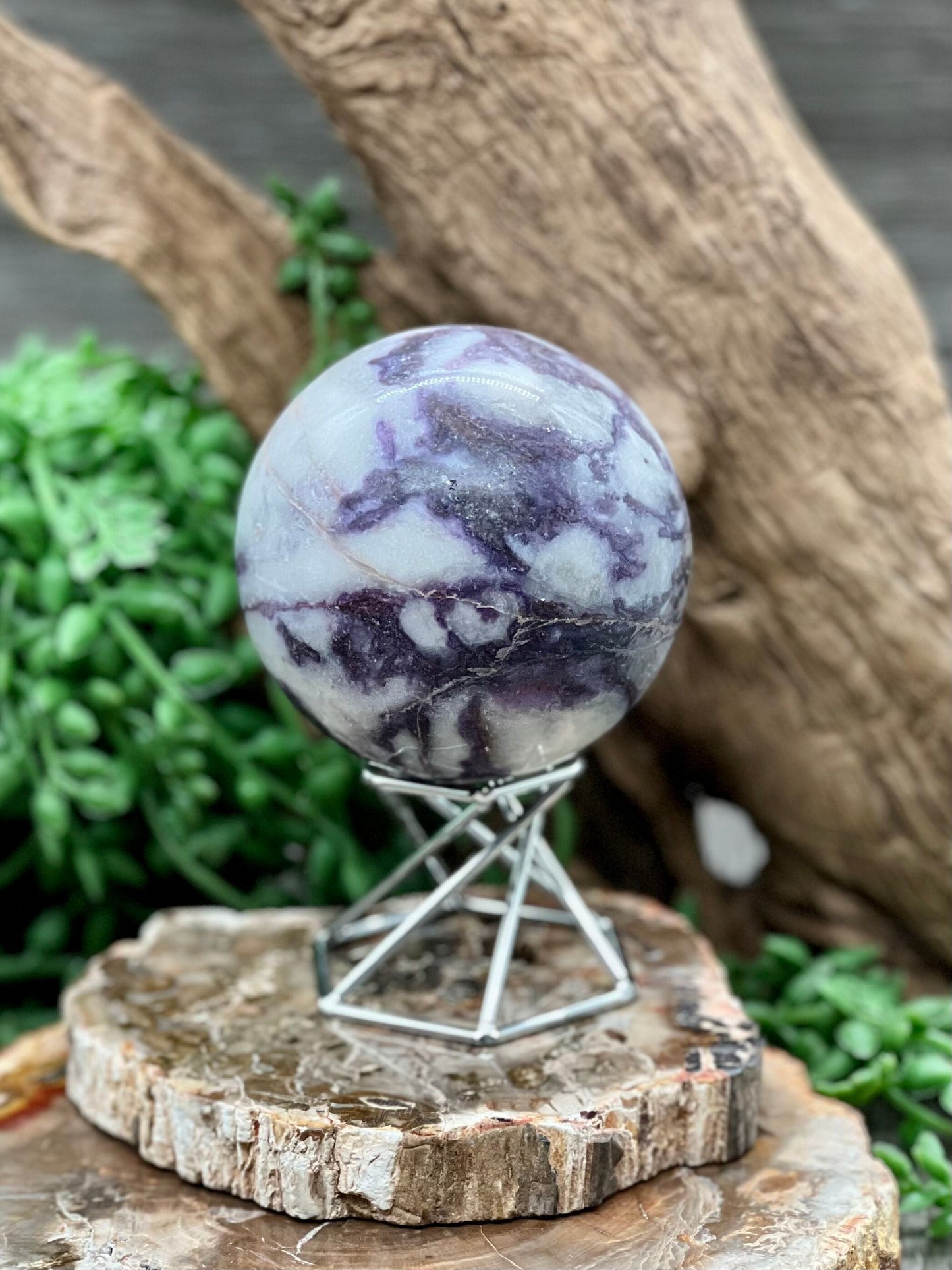 Lepidolite Sphere