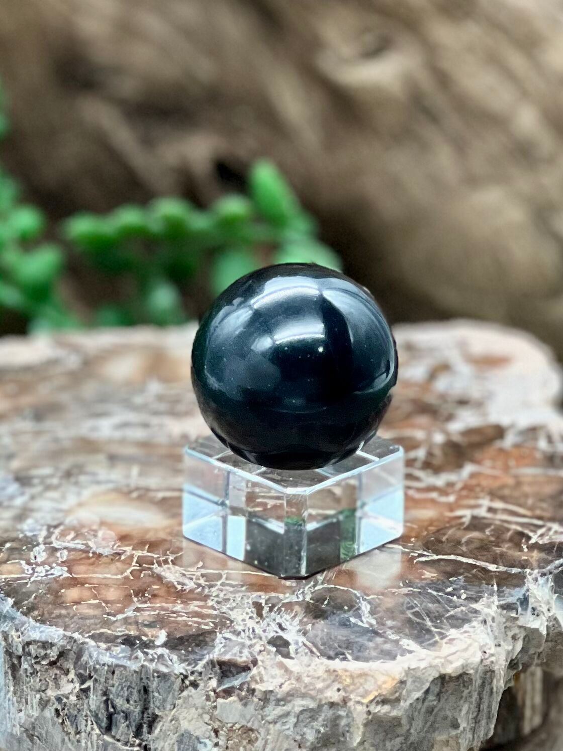 Black Obsidian Sphere