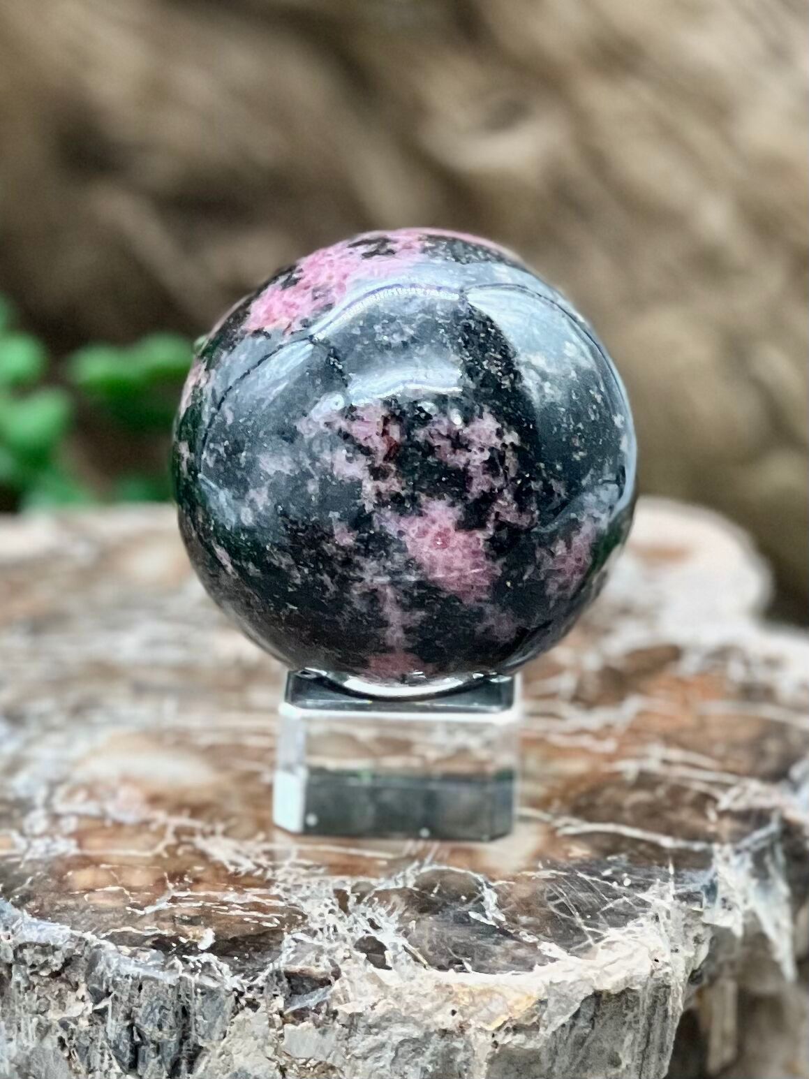 Rhodonite Sphere