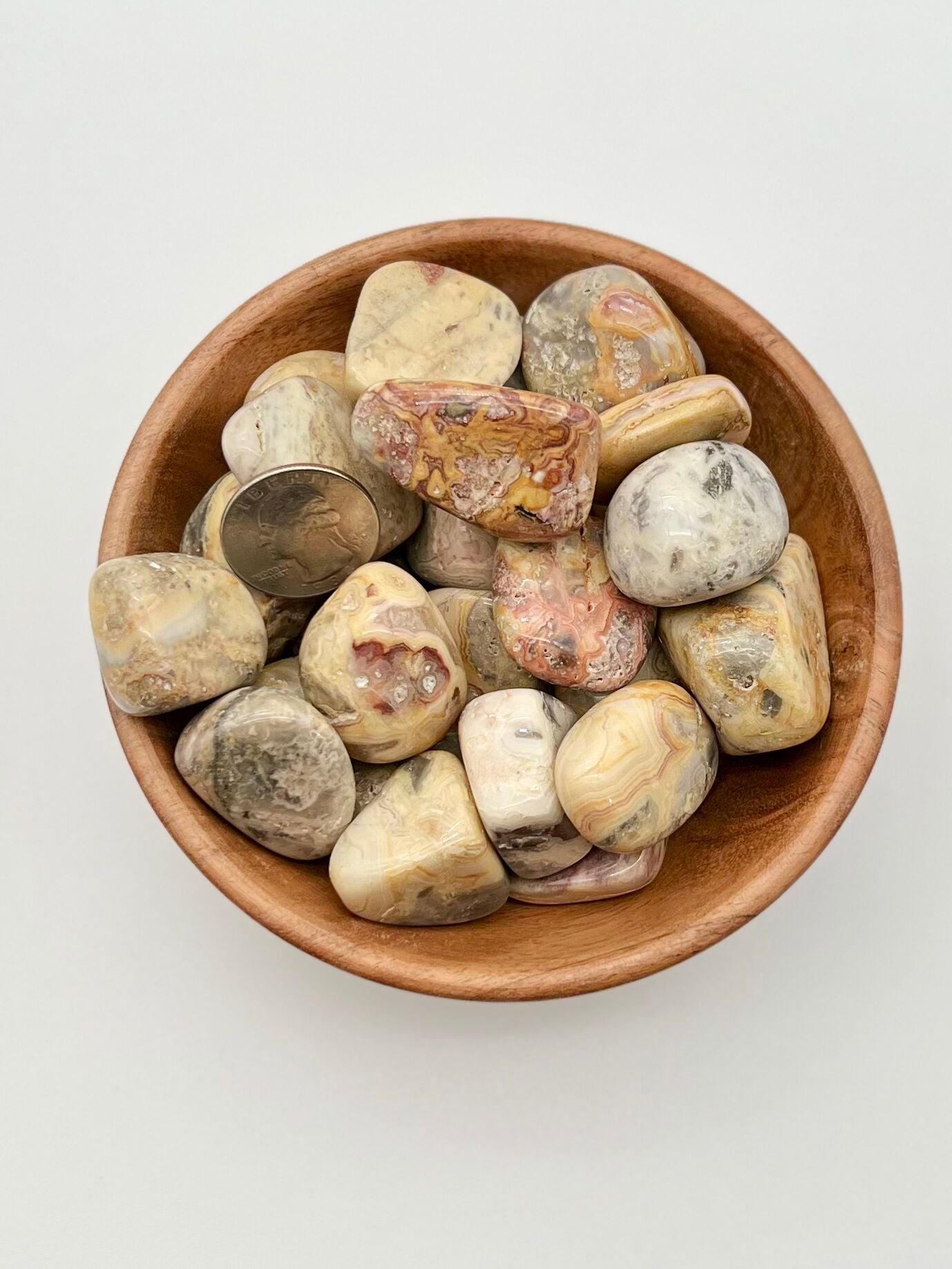 Crazy Lace Agate Large Tumble Bag