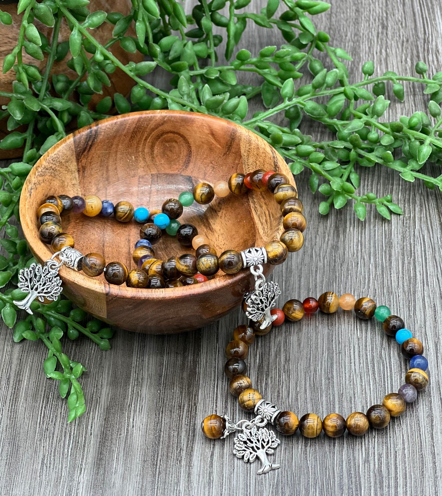 Colorful Yellow Tiger Eye Bracelet