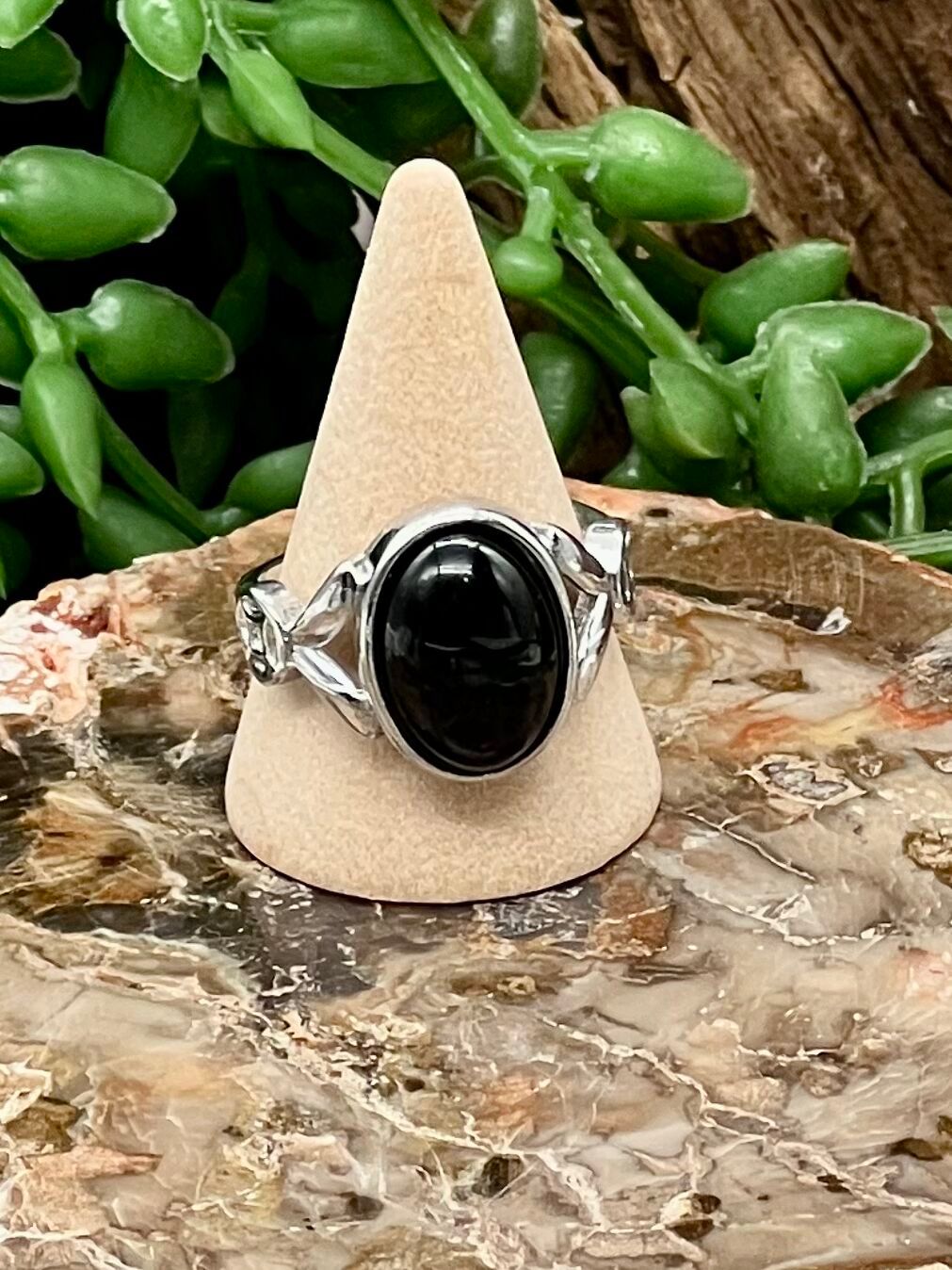 Black Obsidian Ring