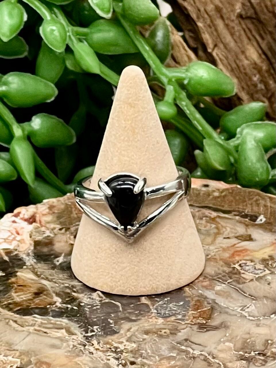 Black Obsidian Ring