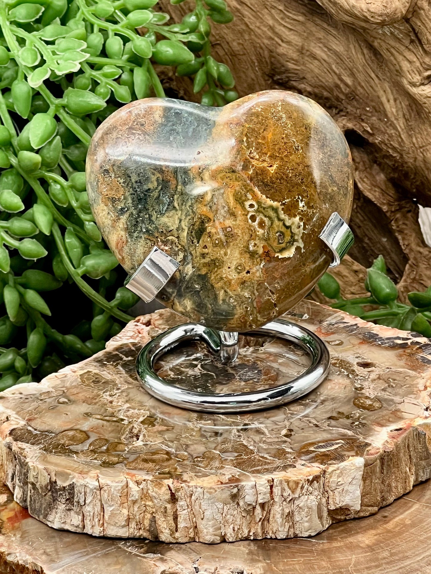 Ocean Jasper Heart