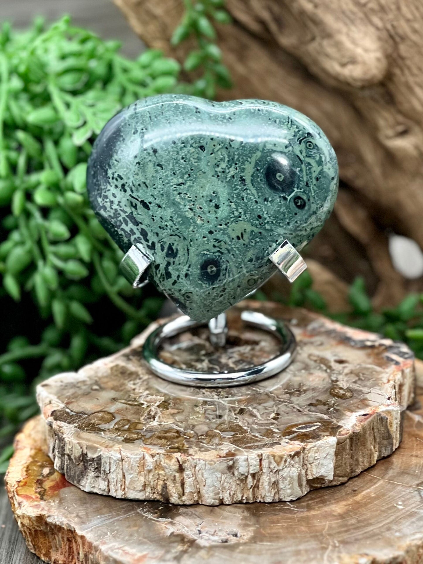 Kambaba Jasper Heart