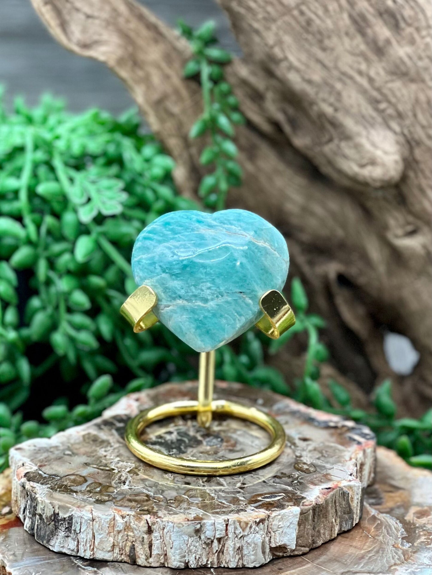 Amazonite Heart
