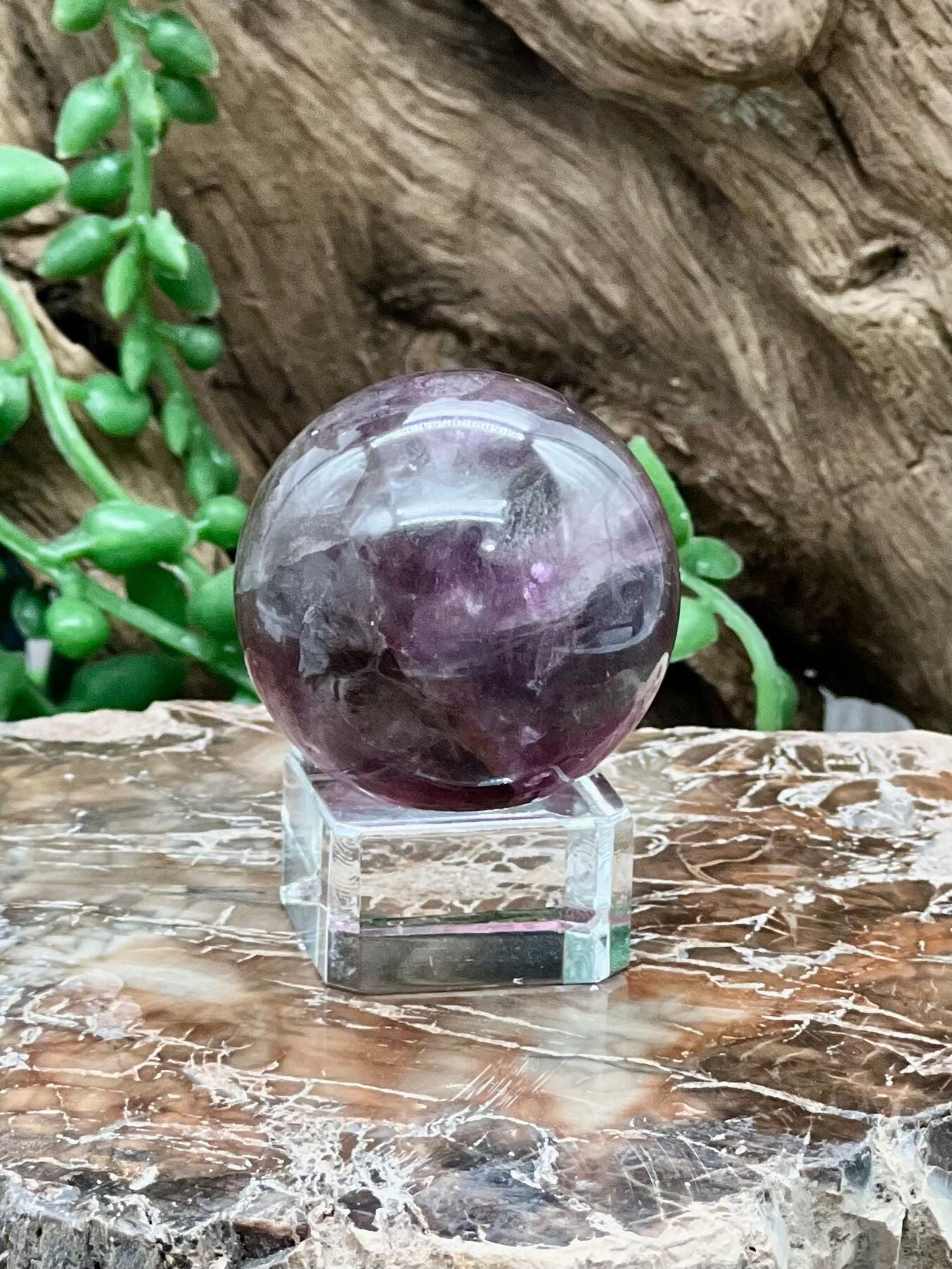 Rainbow Fluorite Sphere