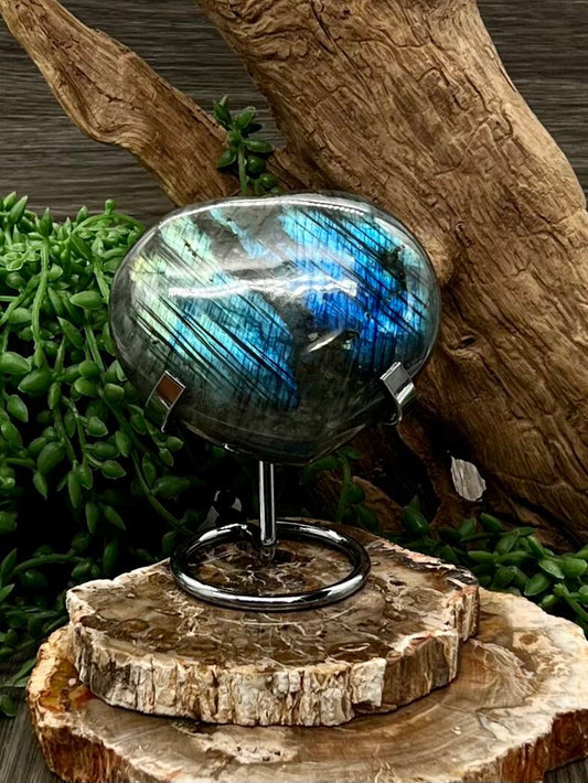 Labradorite Heart