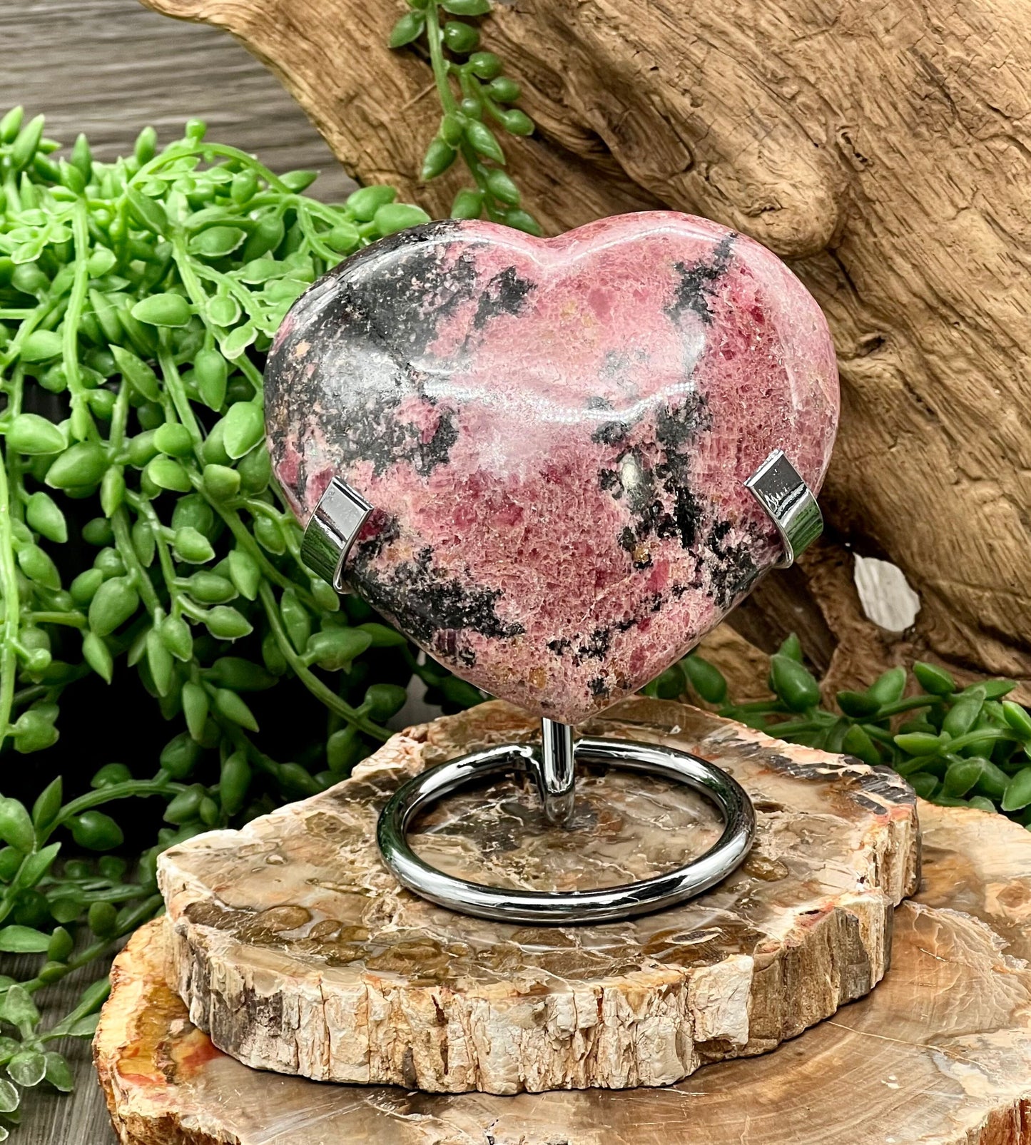 Rhodonite Heart