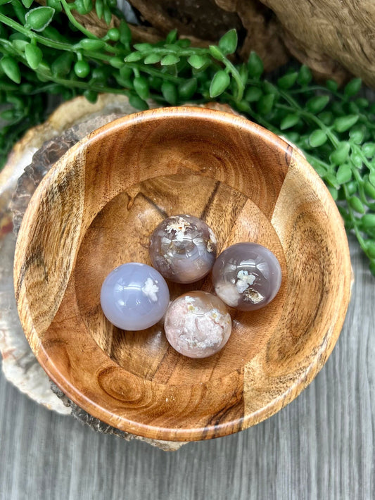 Flower Agate Sphere