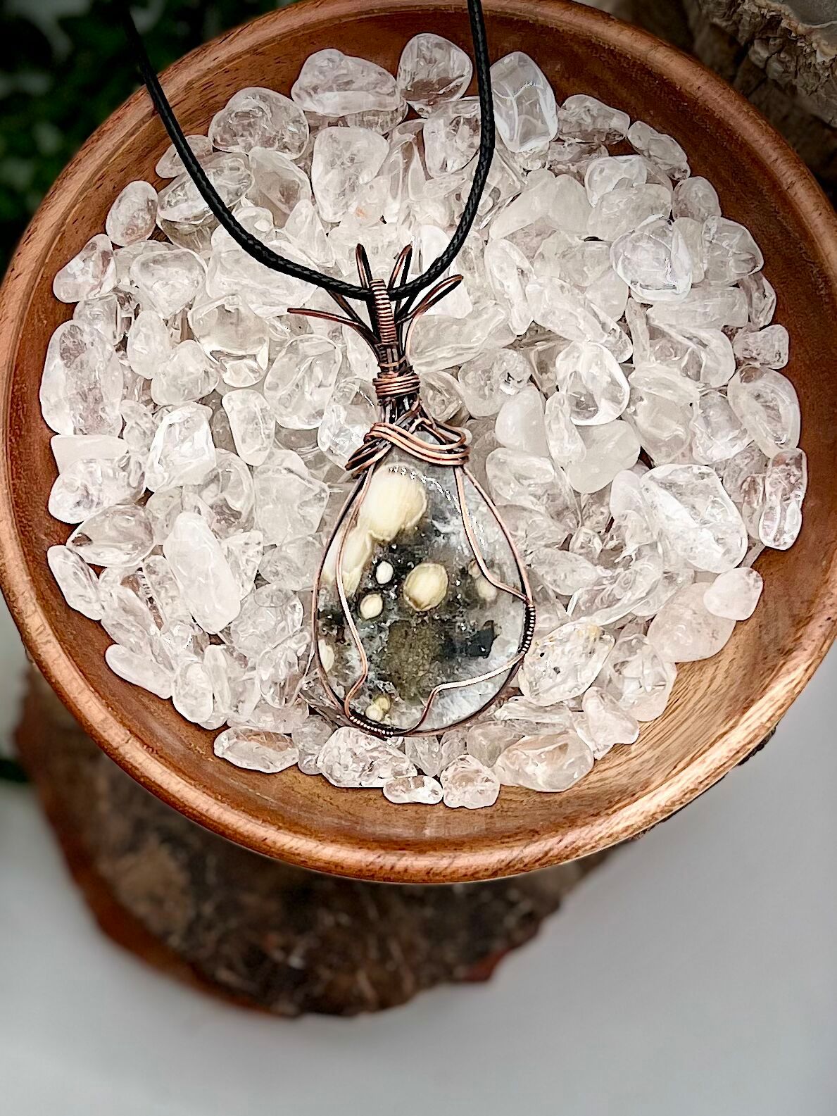 Ocean Jasper Wire Wrapped Pendant