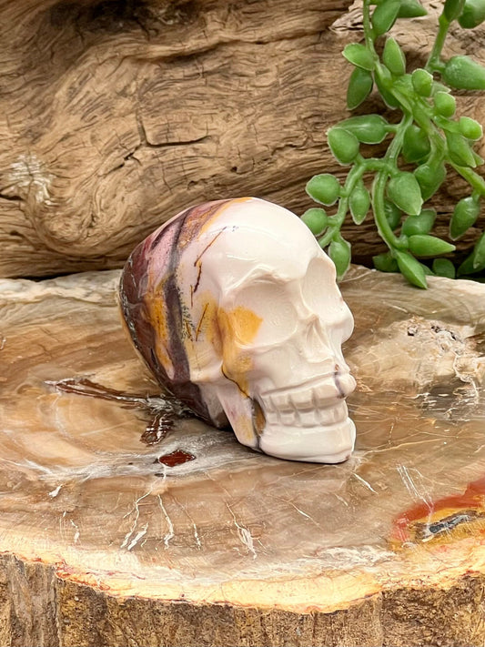 Mookite Skull Carving