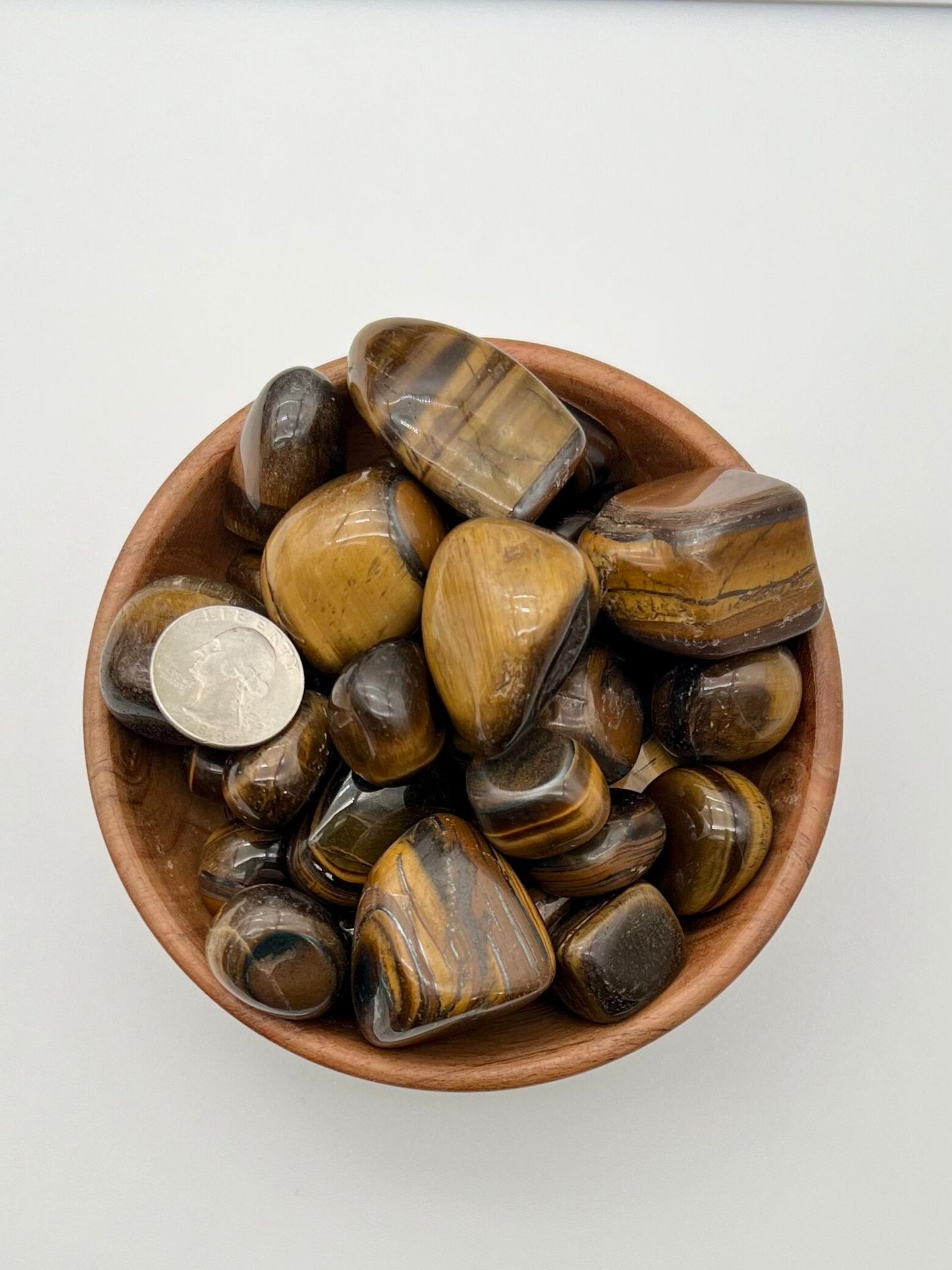 Yellow Tiger Eye Tumble-Large