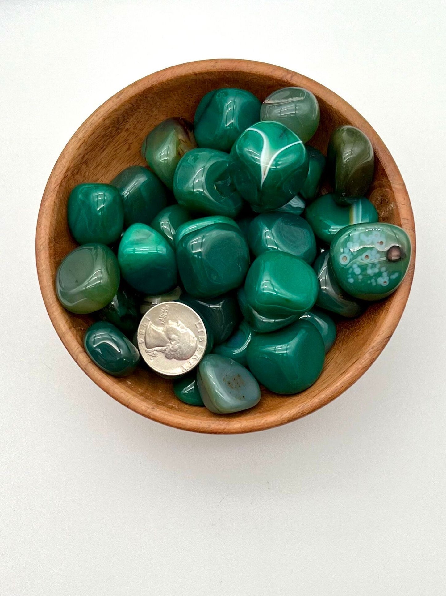 Green Agate Tumble-Large