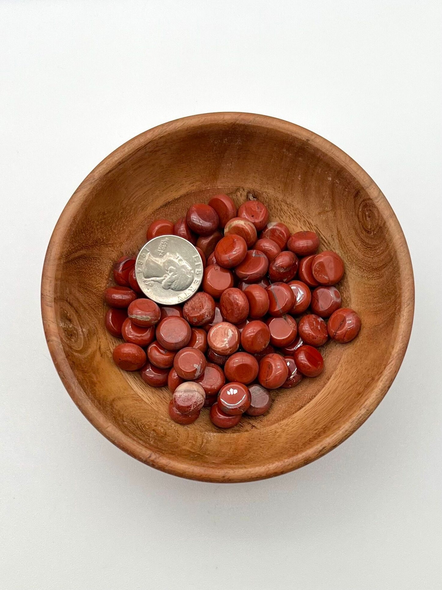 Red Jasper Round Slabs Bag