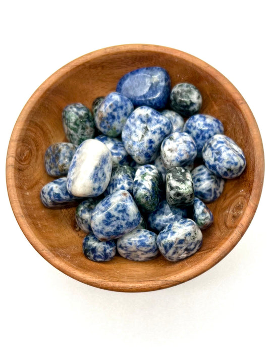 Blue Dalmation Jasper Tumble