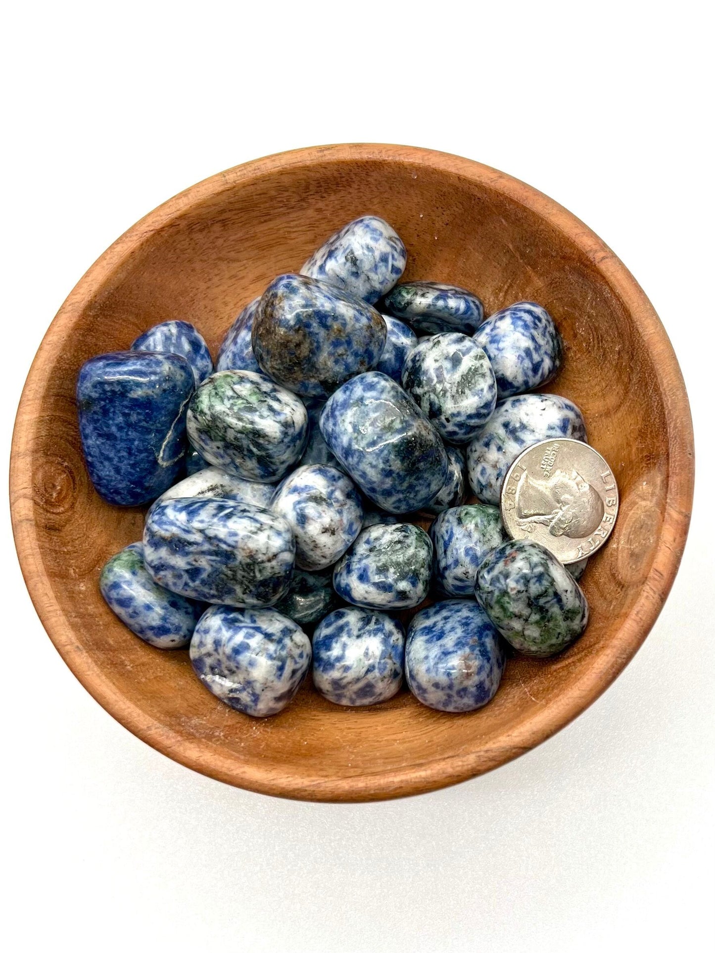 Blue Dalmation Jasper Tumble