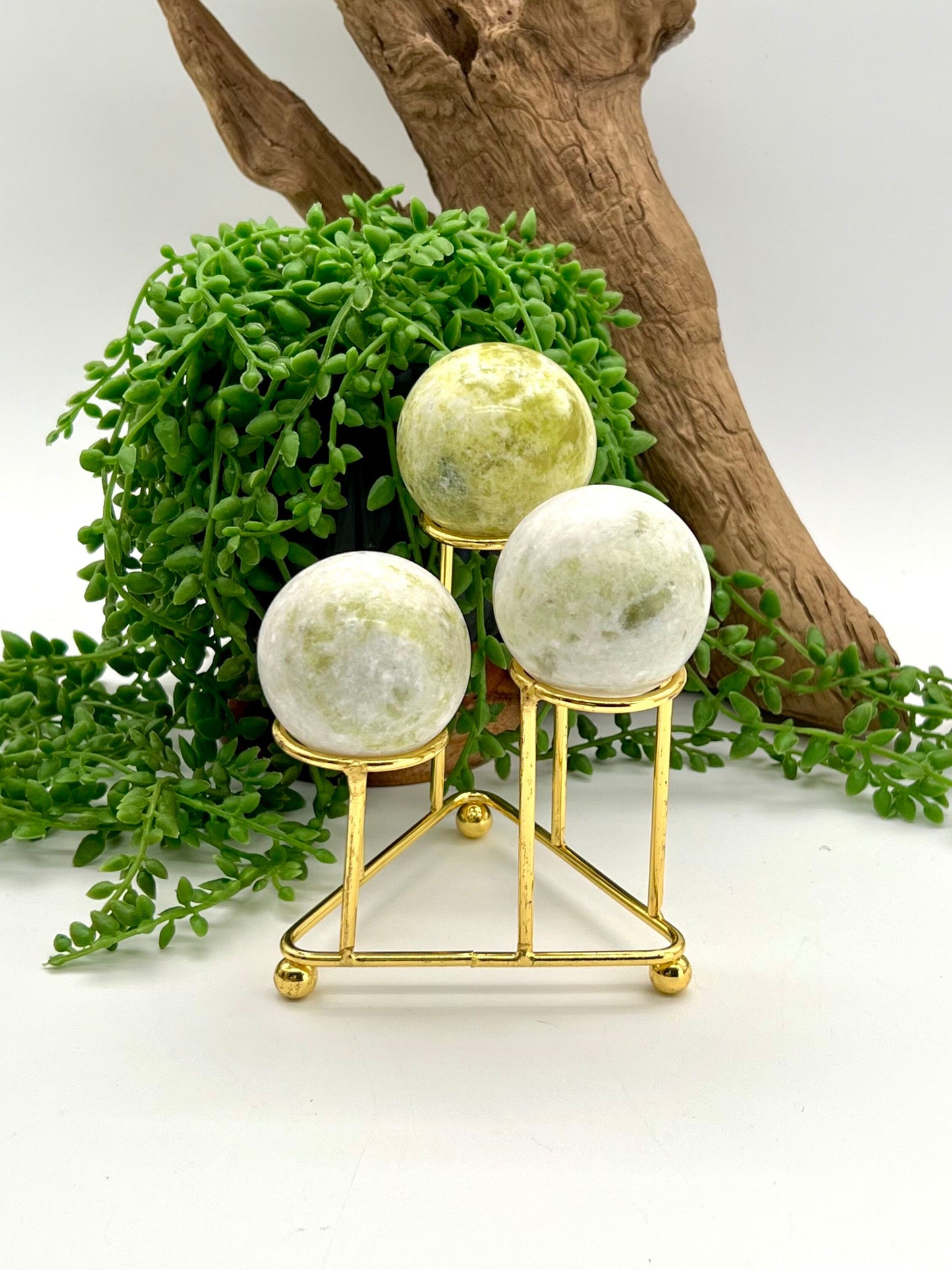 Golden Triple Sphere Stand