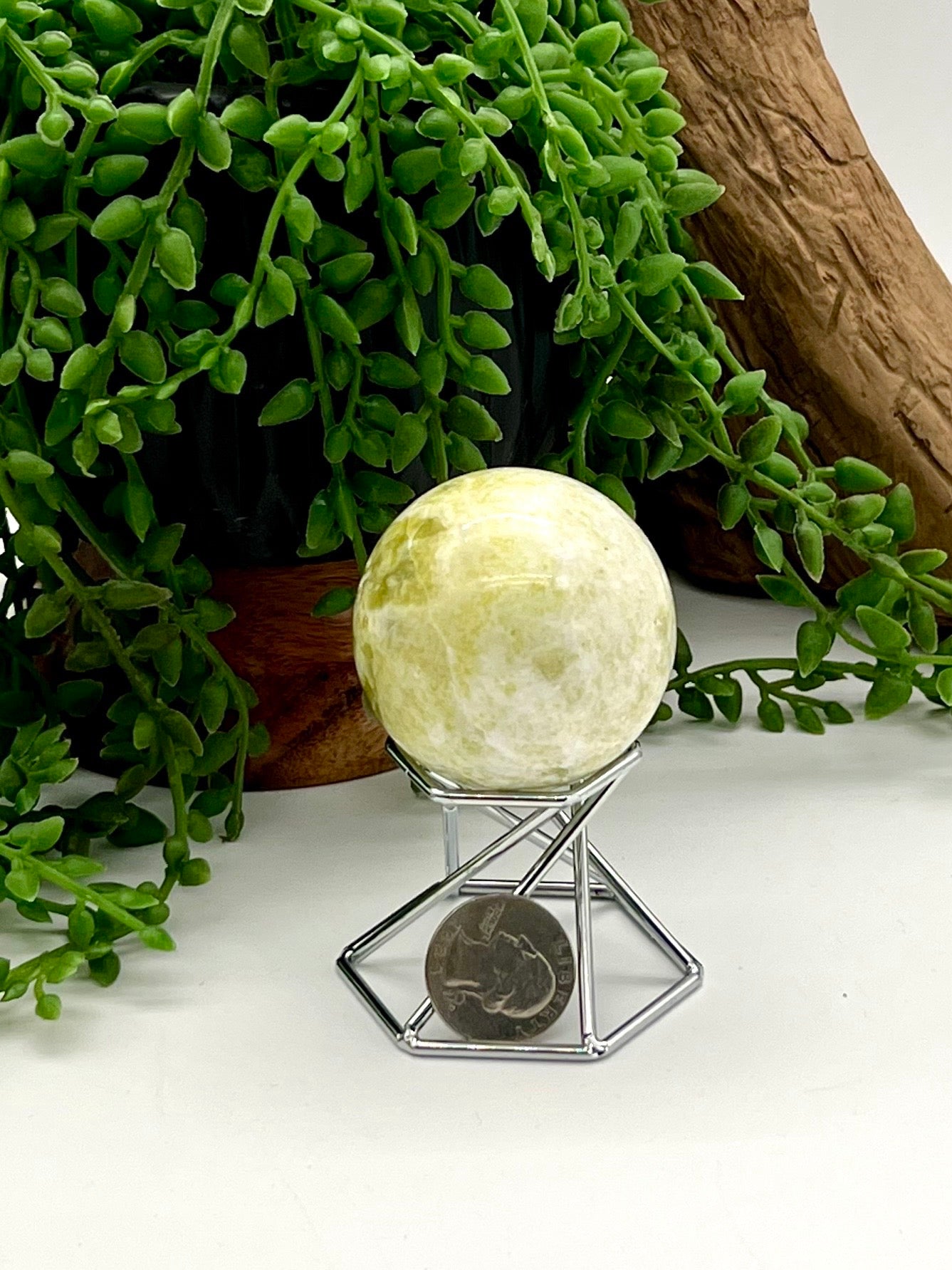 Silver Sphere Stand