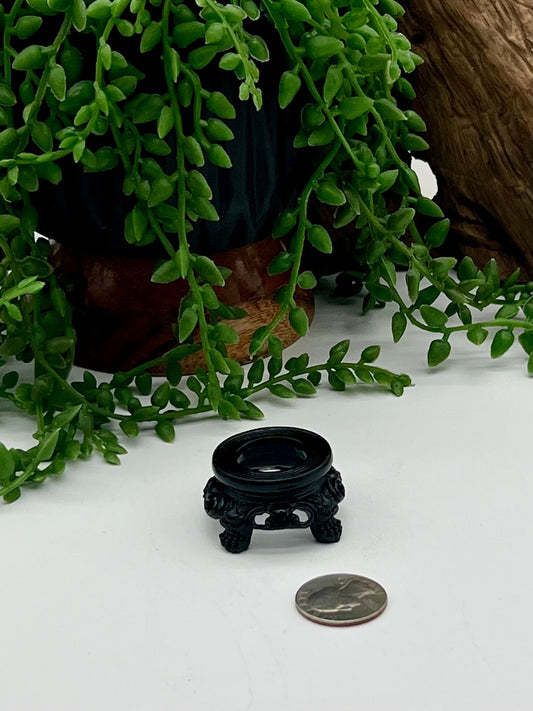 Black Resin Sphere Stand