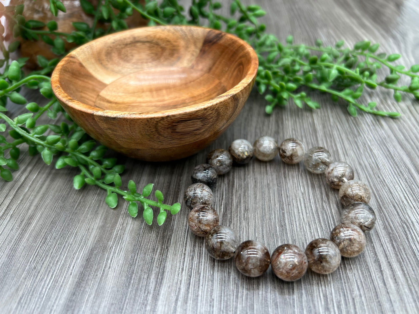 Black Rutilated Quartz Bracelet