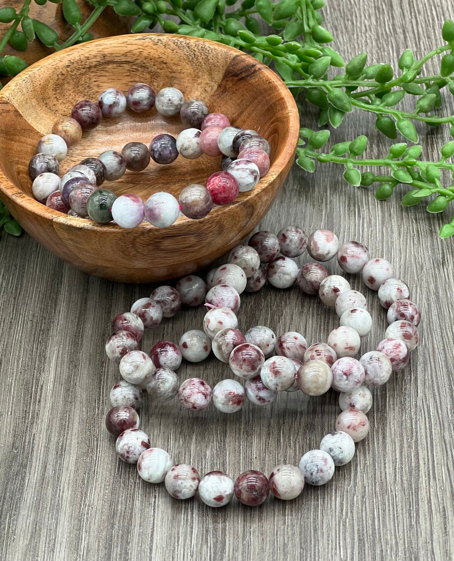 Plum Blossom Tourmaline Bracelet