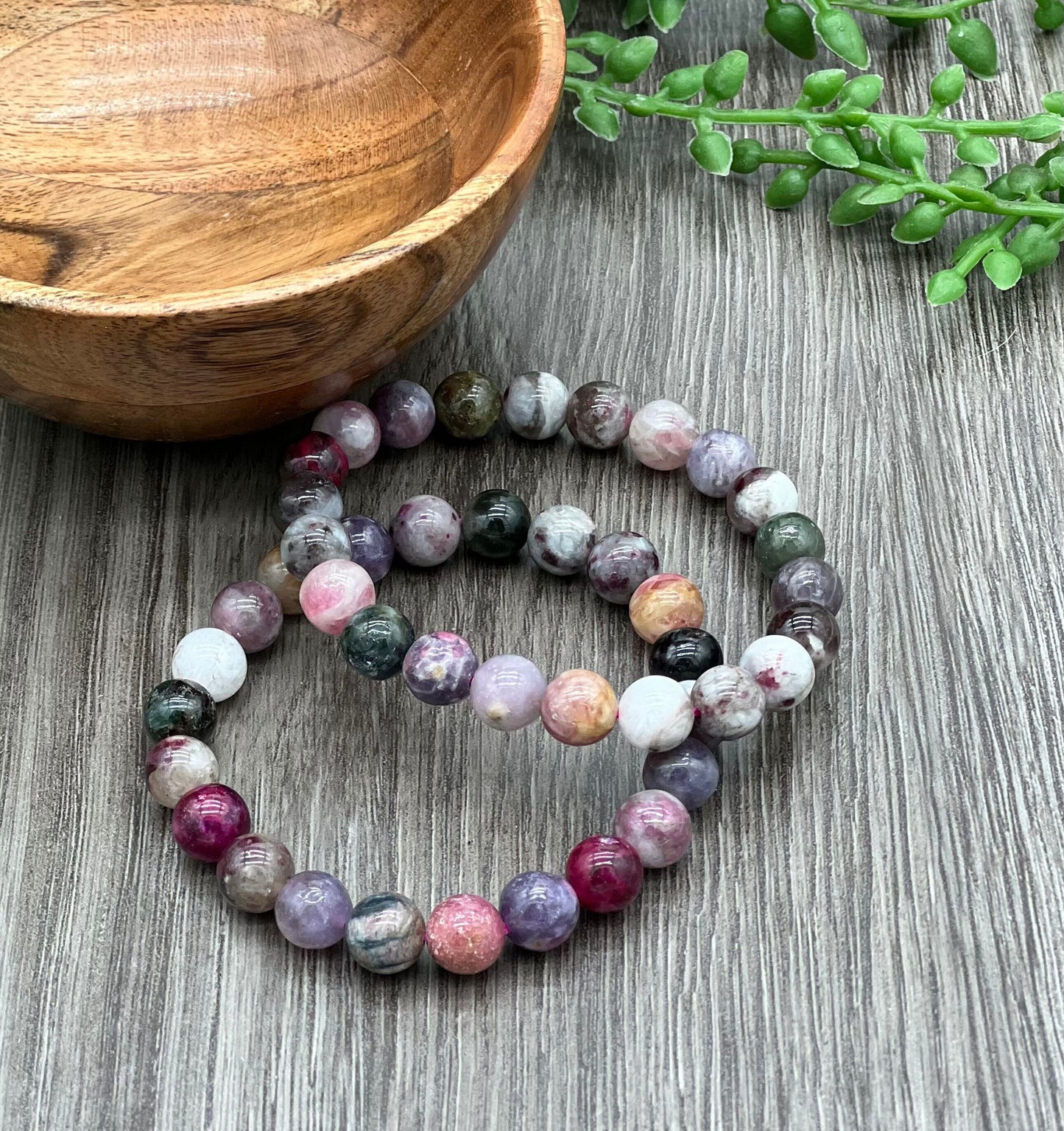 Plum Blossom Tourmaline Bracelet