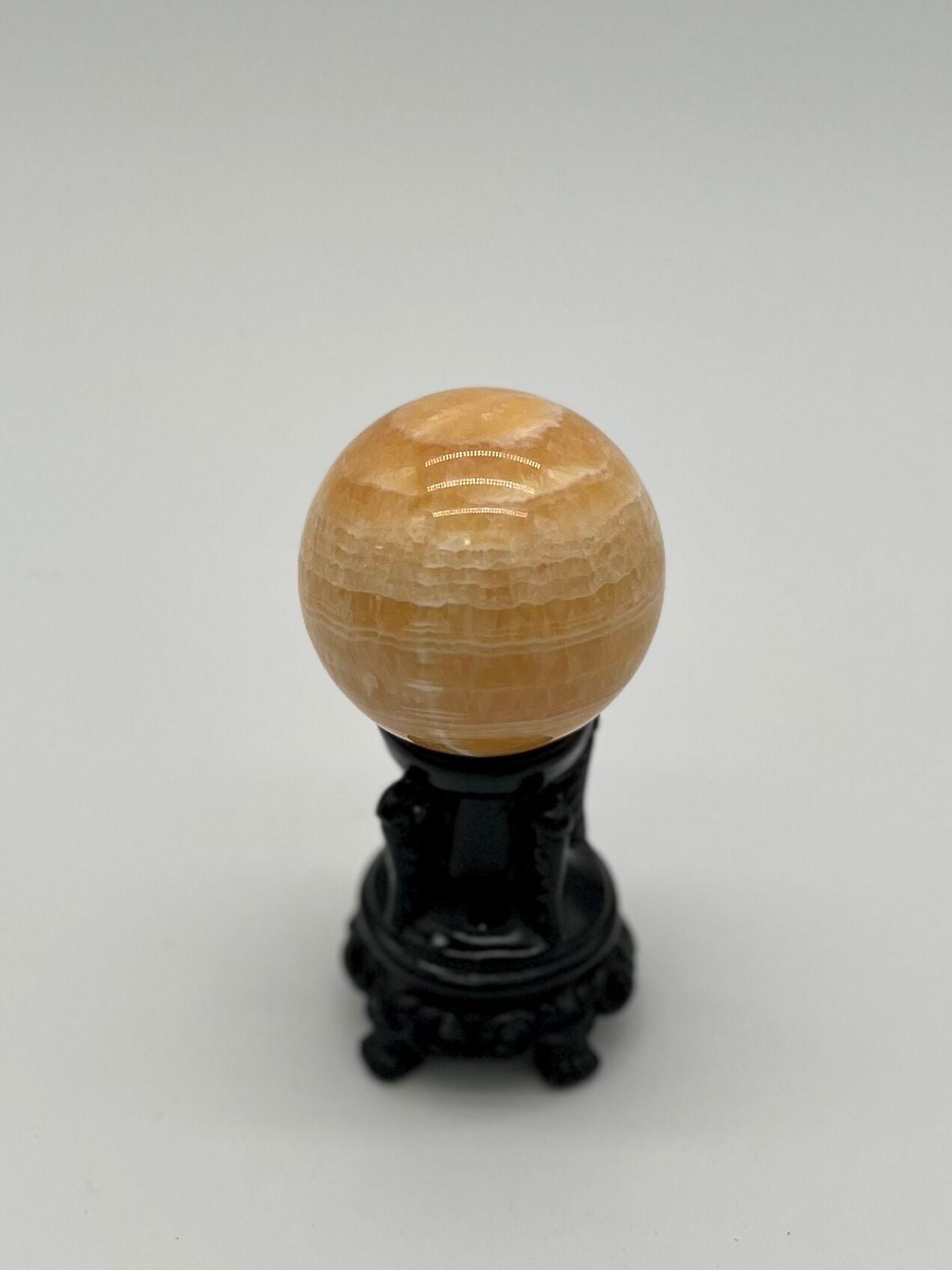 Honey Calcite Sphere