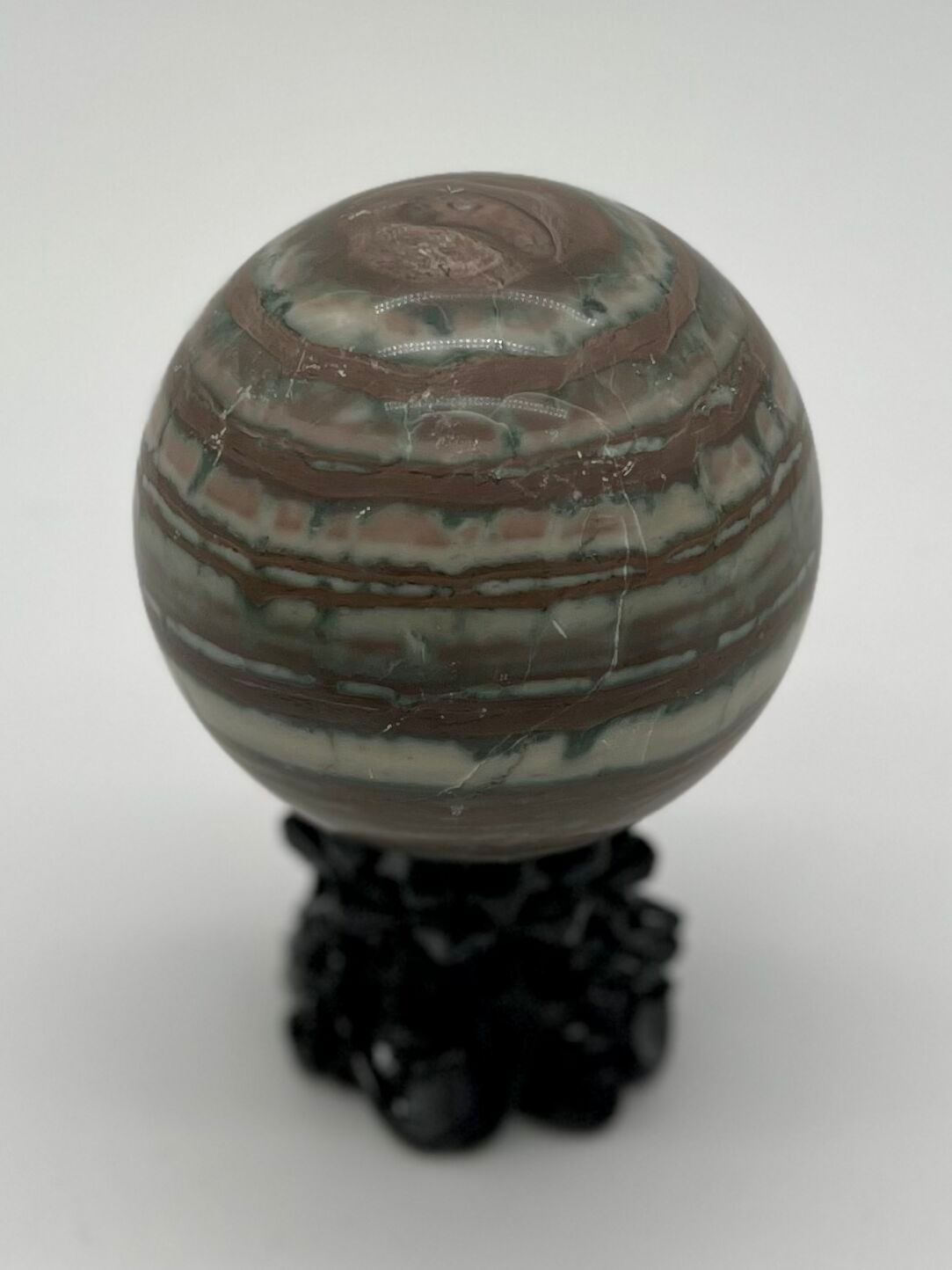 Chocolate Zebra Jasper Sphere