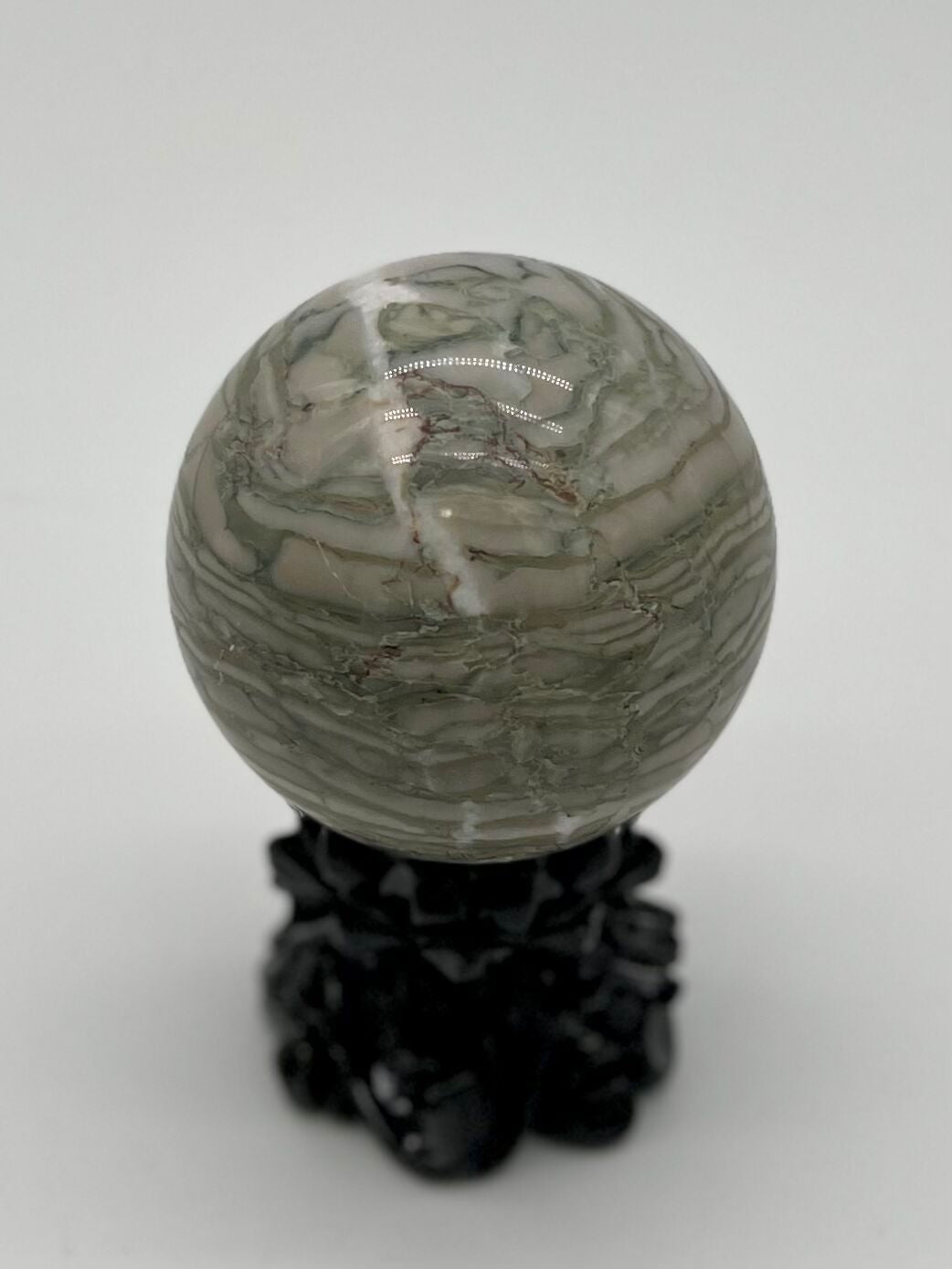 Chocolate Zebra Jasper Sphere