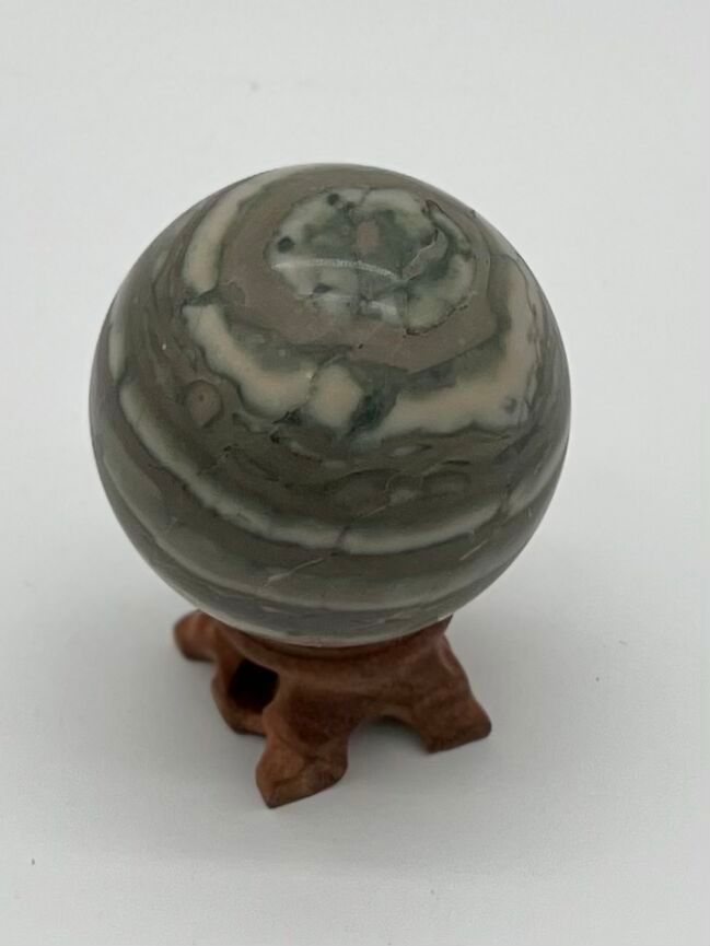 Chocolate Zebra Jasper Sphere