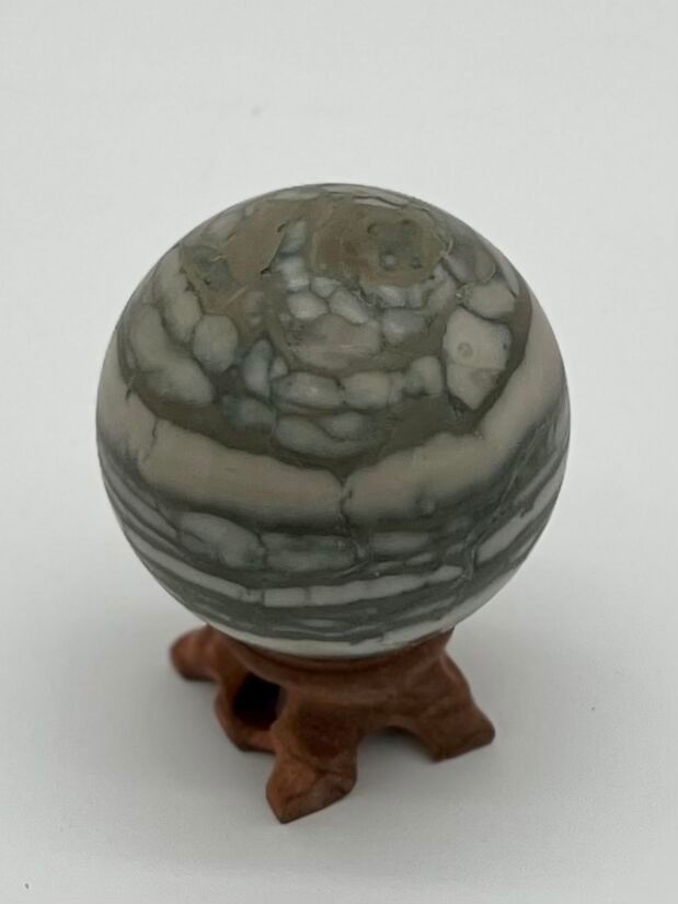 Chocolate Zebra Jasper Sphere