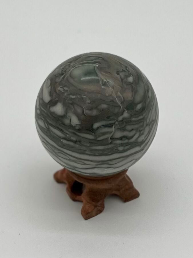 Chocolate Zebra Jasper Sphere