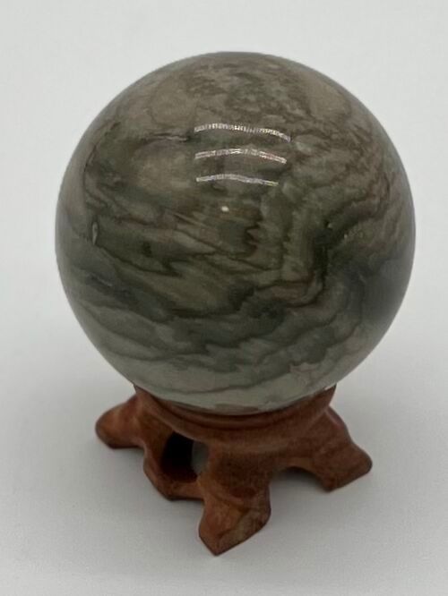 Chocolate Zebra Jasper Sphere