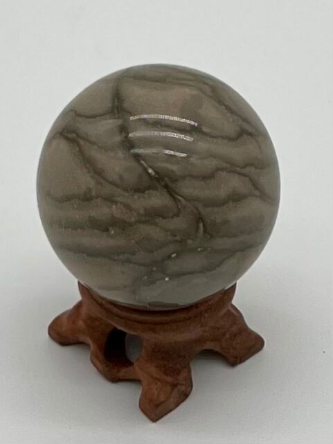 Chocolate Zebra Jasper Sphere