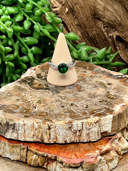 Green Zircon Ring