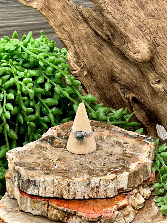 Moss Agate Ring