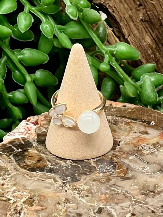 Milky Quartz Ring