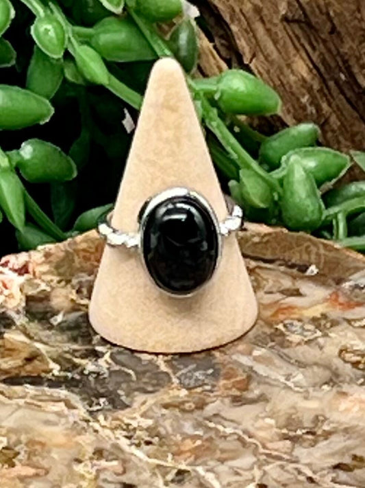 Black Obsidian Ring