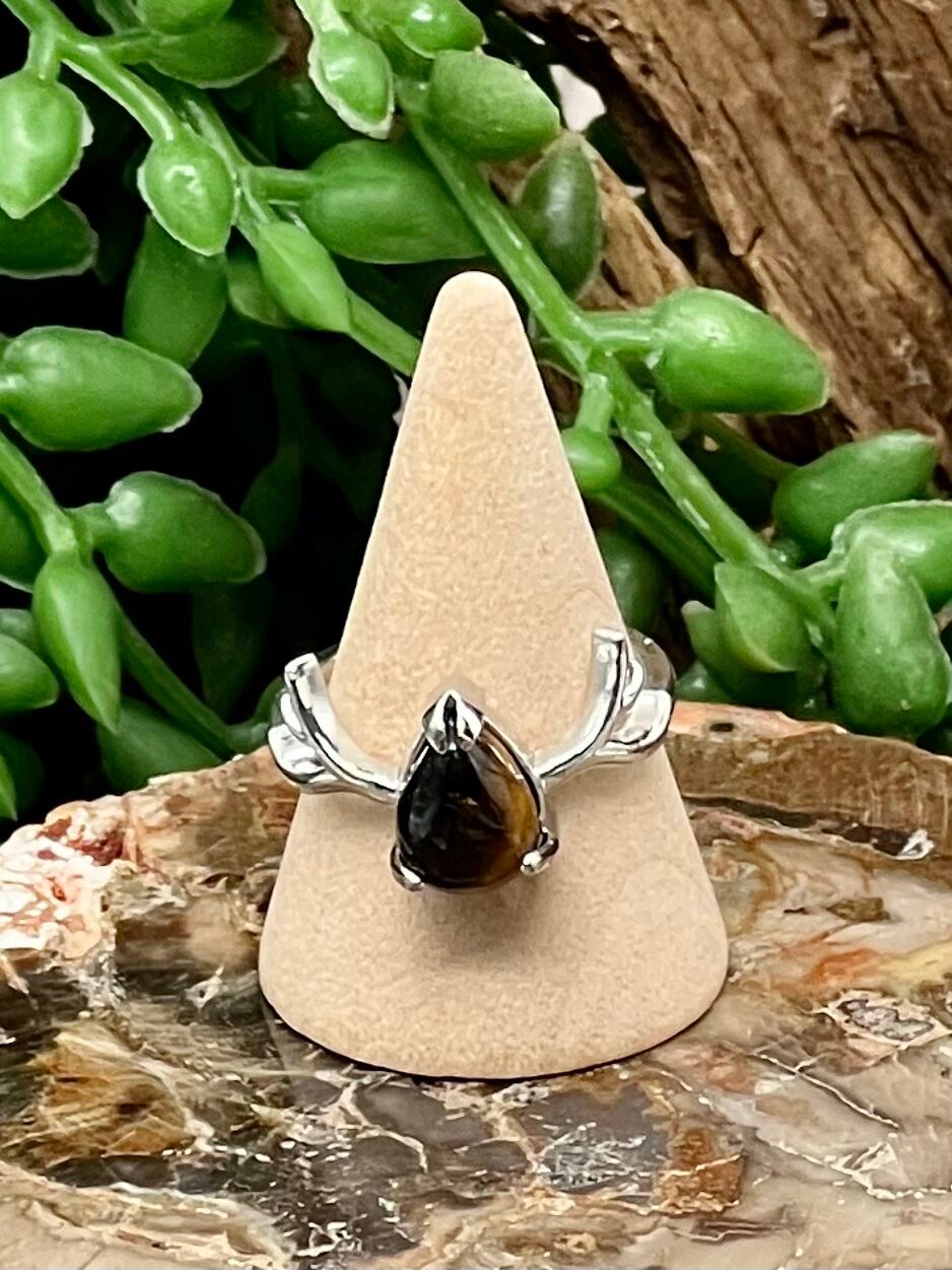 Yellow Tiger Eye Ring