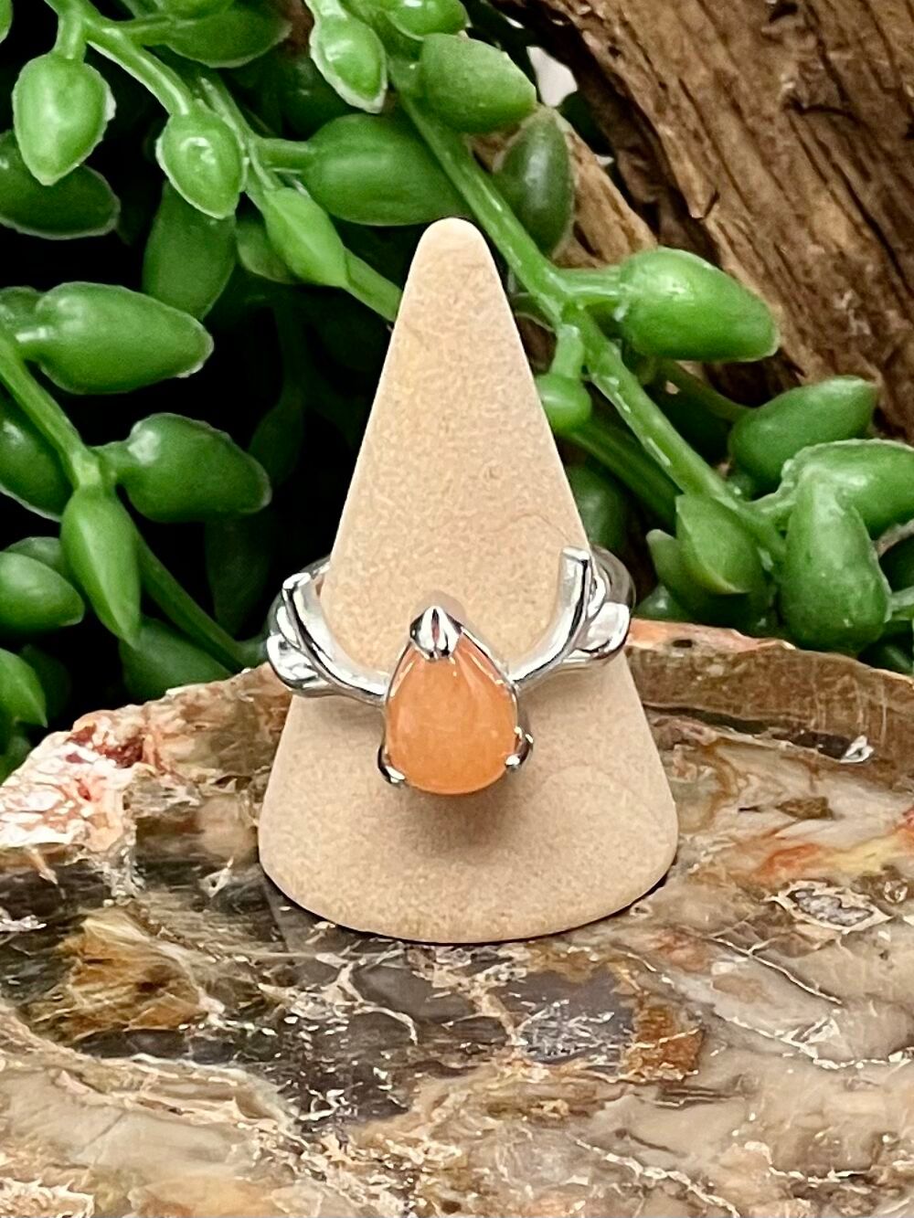 Orange Aventurine Ring