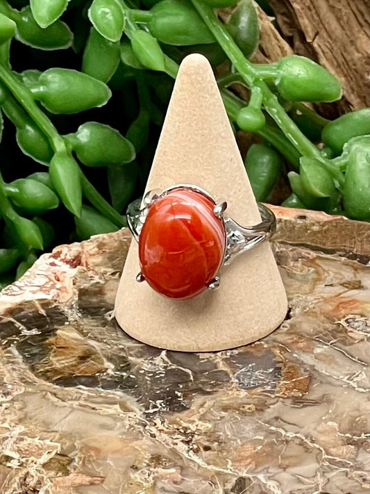 Banded Carnelian Ring