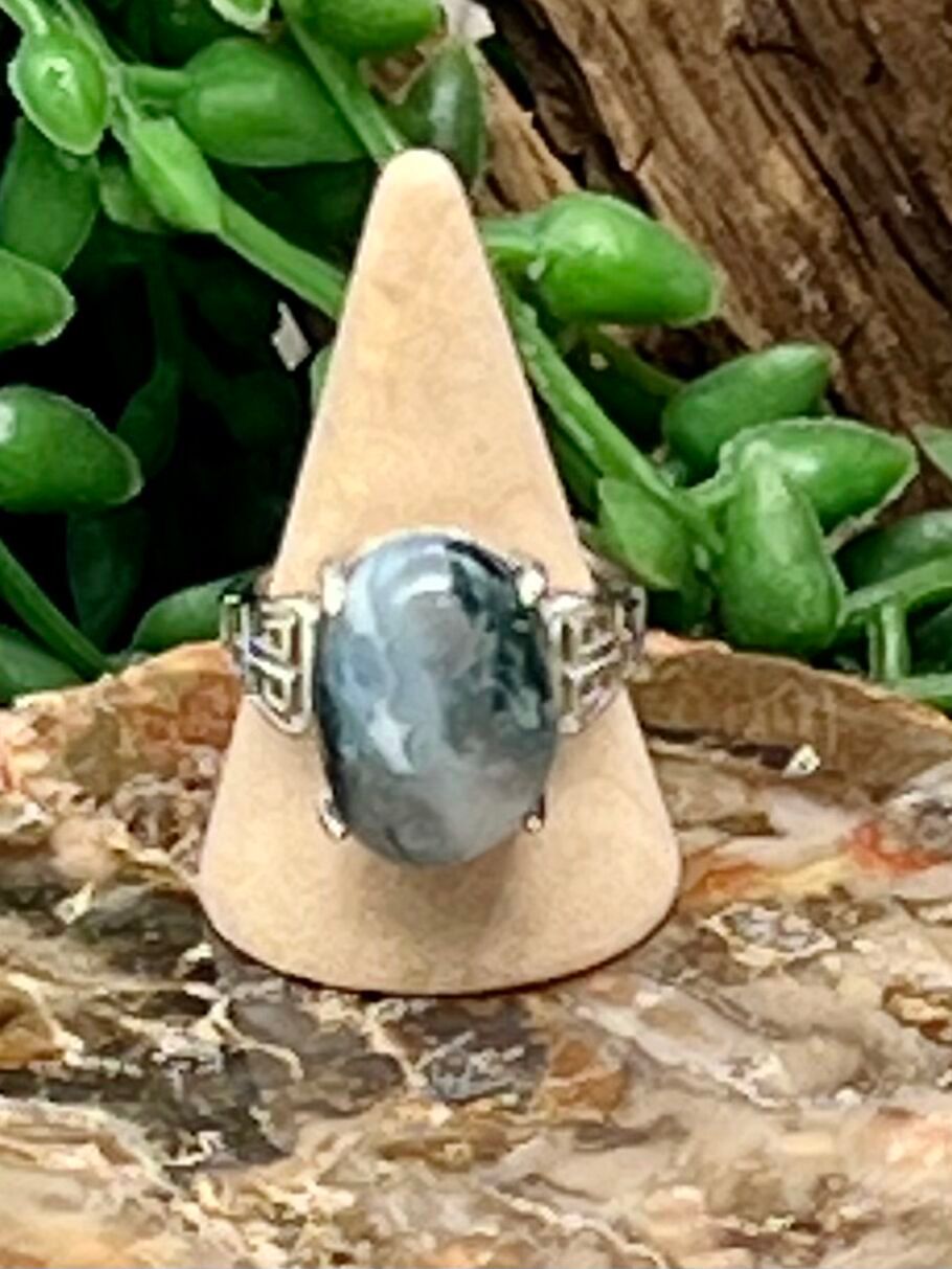 Moss Agate Ring