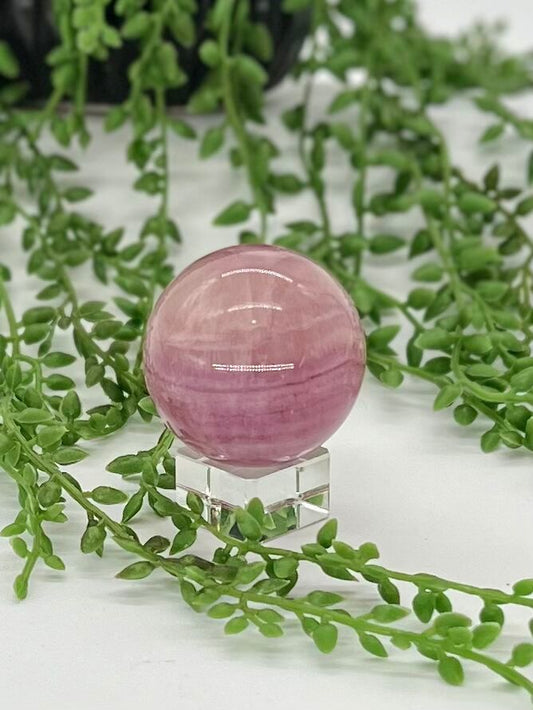 Pink Fluorite Sphere