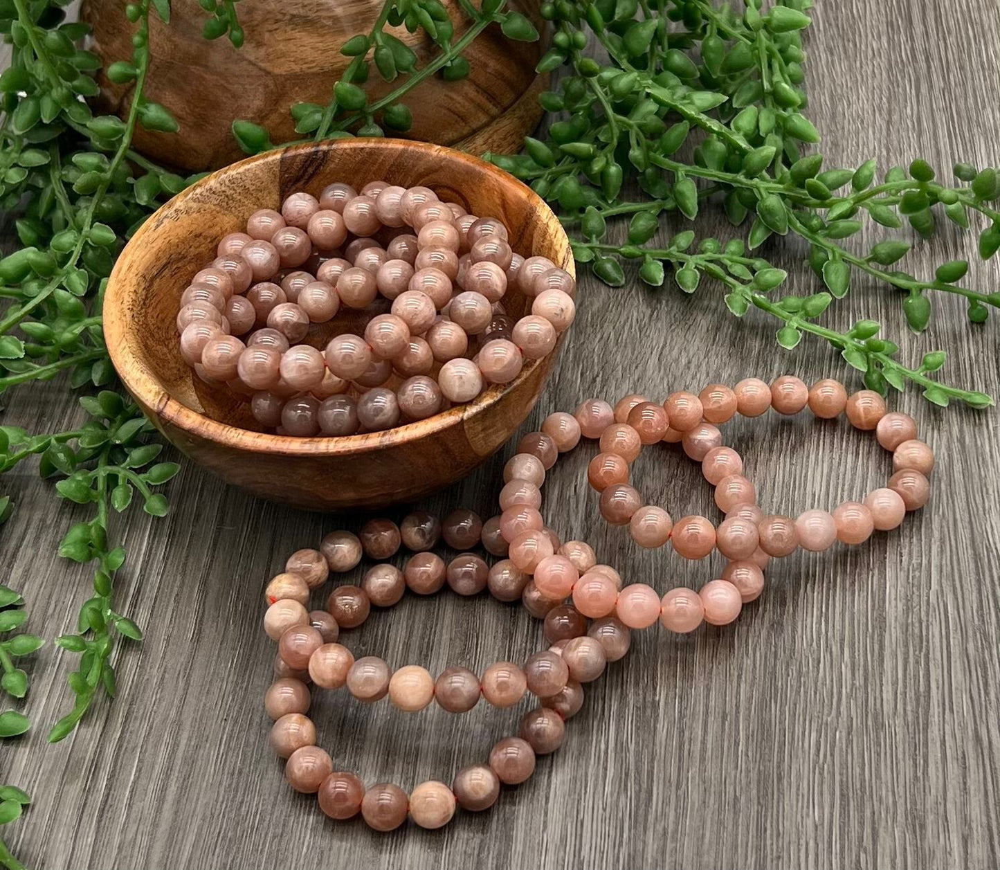 Peach Moonstone Bracelet