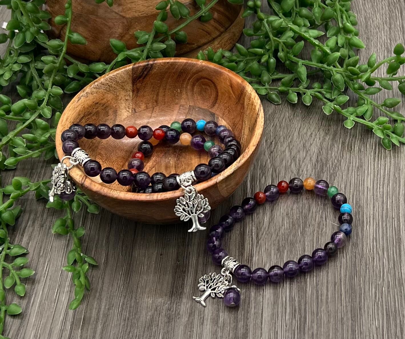 Amethyst Tree of Life Bracelet