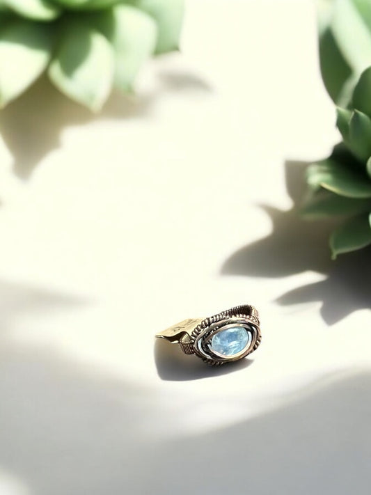 Moonstone in Antique Copper Ring