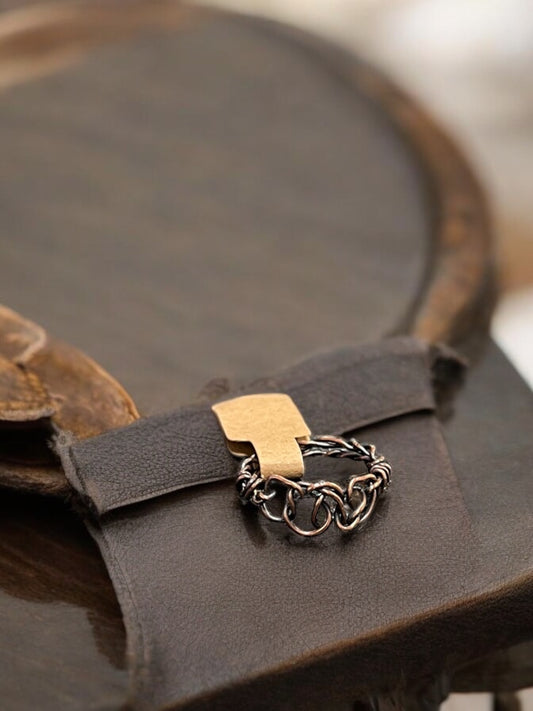 Antique Copper Knot Ring