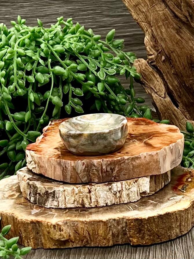 Ocean Jasper Mini-Bowl/Sphere Holder