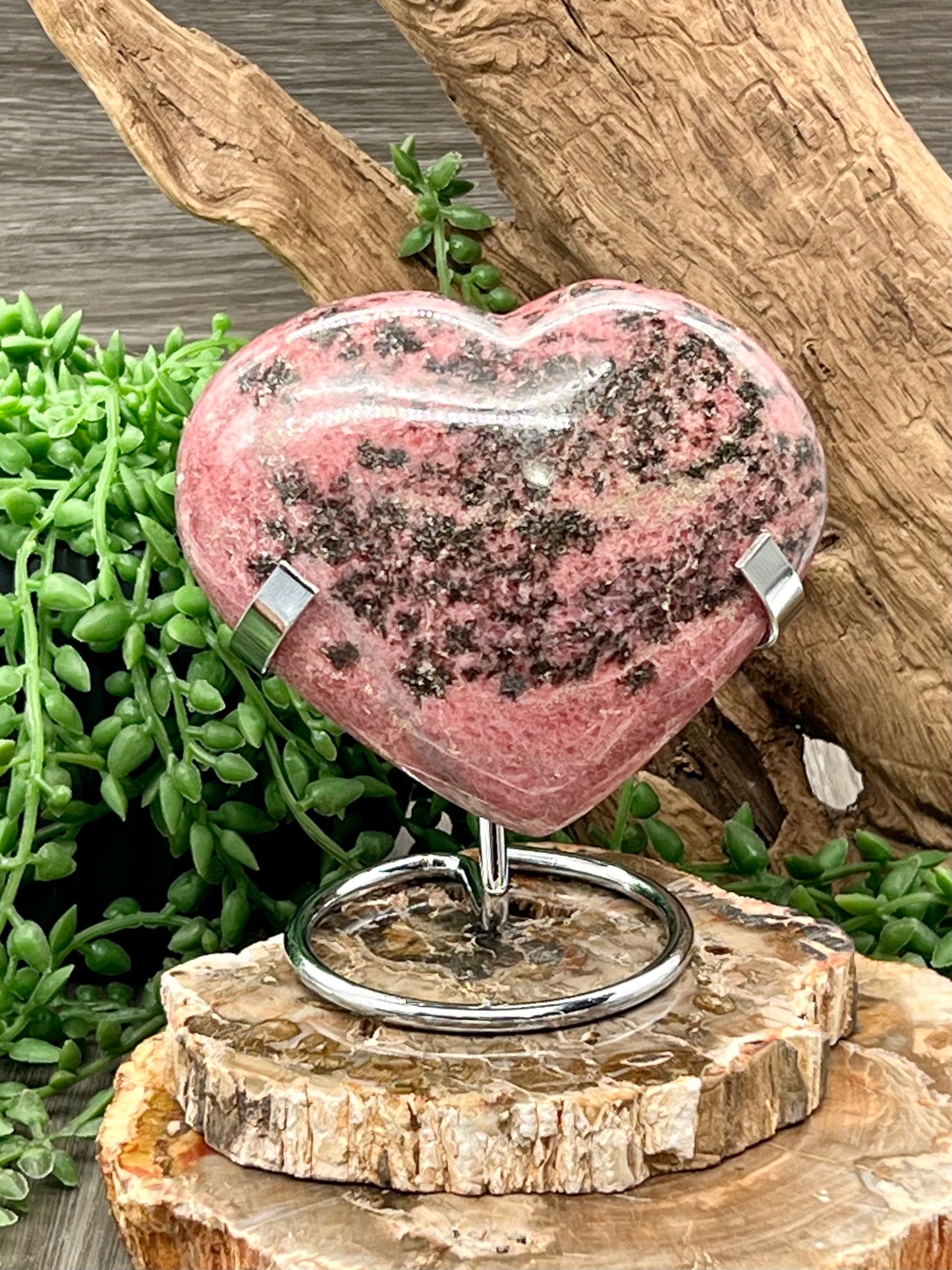 Rhodonite Heart